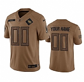Men's Tennessee Titans Active Player Custom Brown 2023 Salute To Service Football Stitched Jersey,baseball caps,new era cap wholesale,wholesale hats